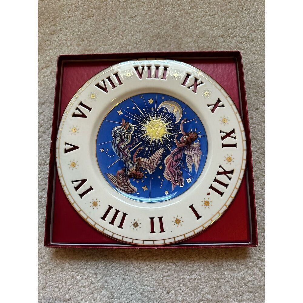 Lenox Messengers of Peace Angels Clock Collector Plate Millennium Collection